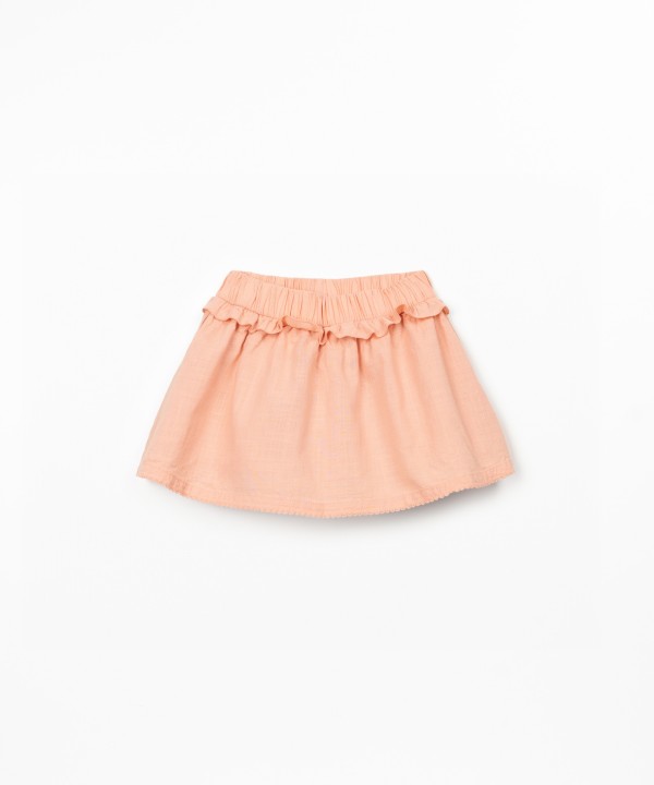 Skort in organic cotton fabric