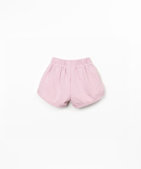 Calção com mistura de fibras naturais