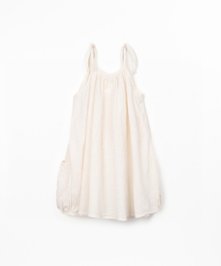 Dress made of organic cotton fabric