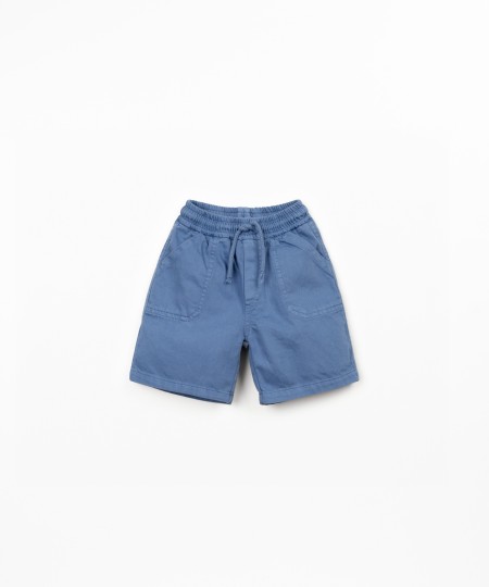 Pantalones cortos de sarga con bolsillos y cord�n ajustable