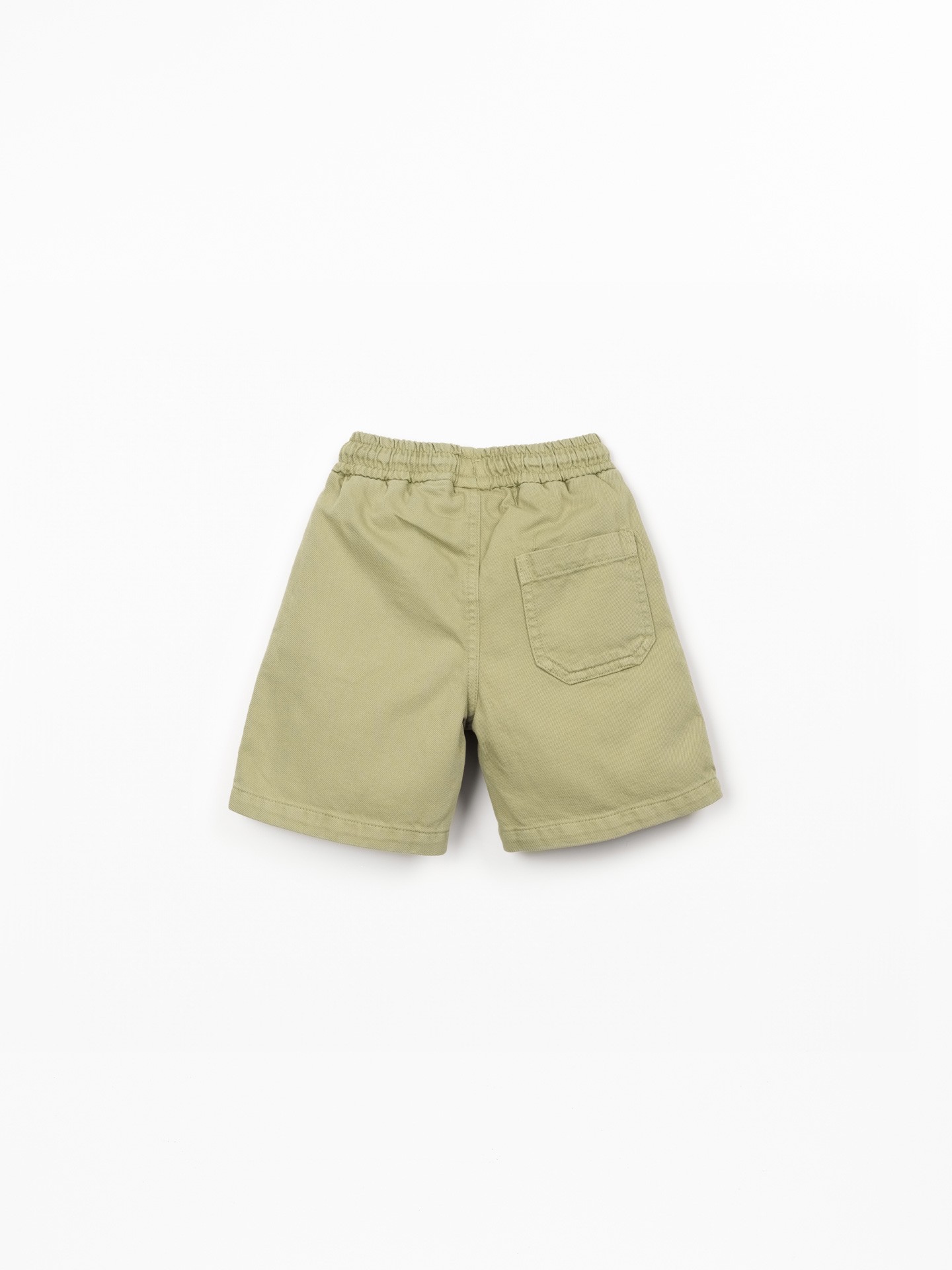 Pantalones cortos de sarga con bolsillos y cordón ajustable