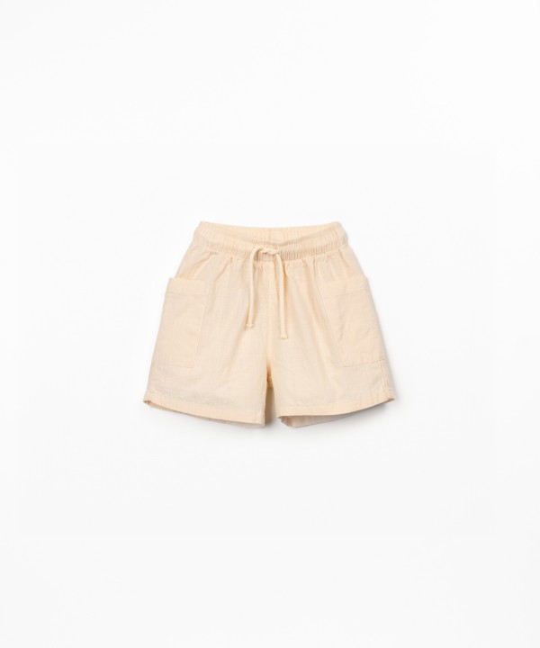 Short en tissu avec cordon de serrage réglable