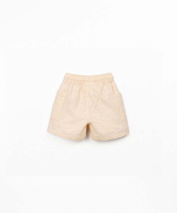 Short en tissu avec cordon de serrage réglable
