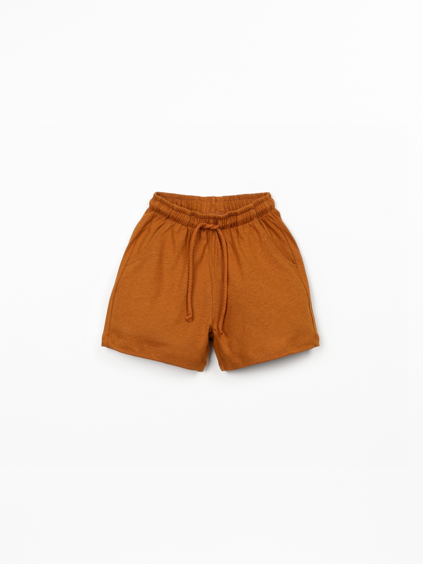 Short en maille avec lin