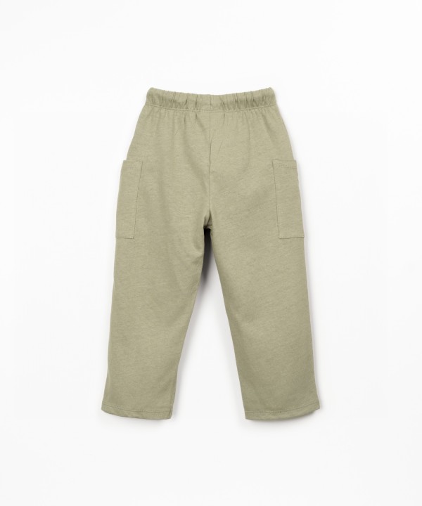 Pantalon en m�lange de lin et coton biologique