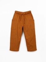 Trousers in organic cotton and linen blend Trousers in organic cotton and linen blend