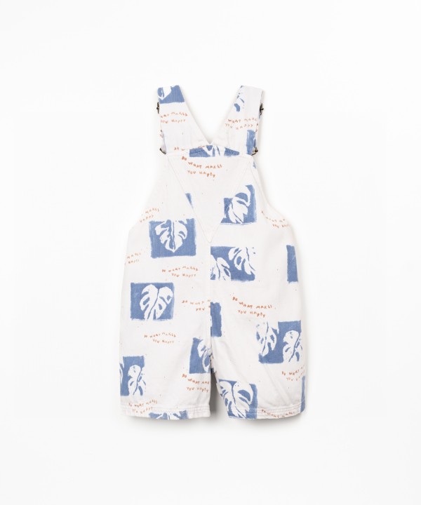 Macac�o de algod�o com estampado