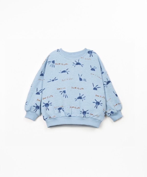 Sweater with sun print
