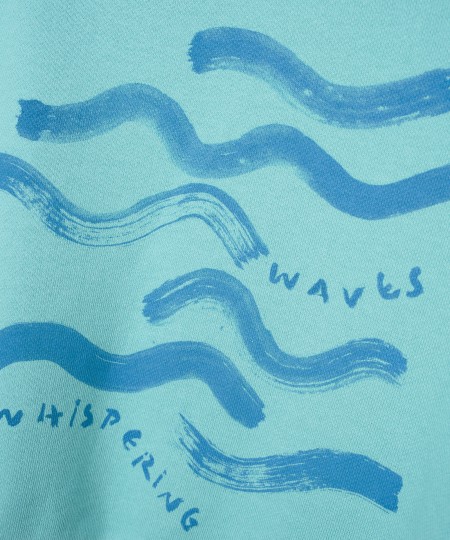 Sweatshirt with illustration on the back