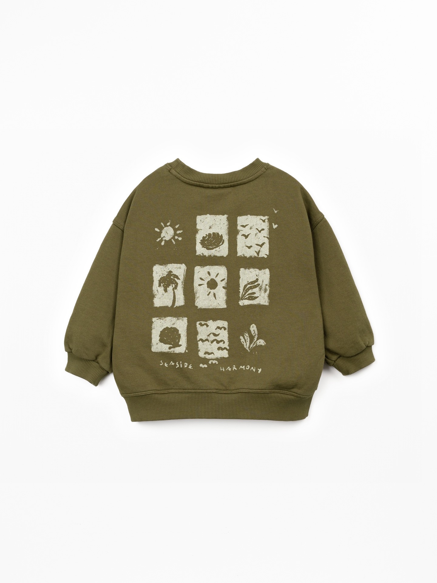 Sweat-shirt avec illustration dans le dos