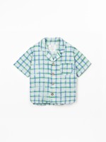 Shirt with printed fabric