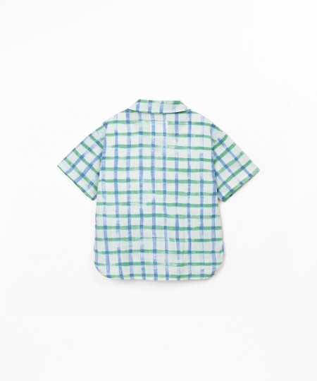 Camisa de tejido estampado