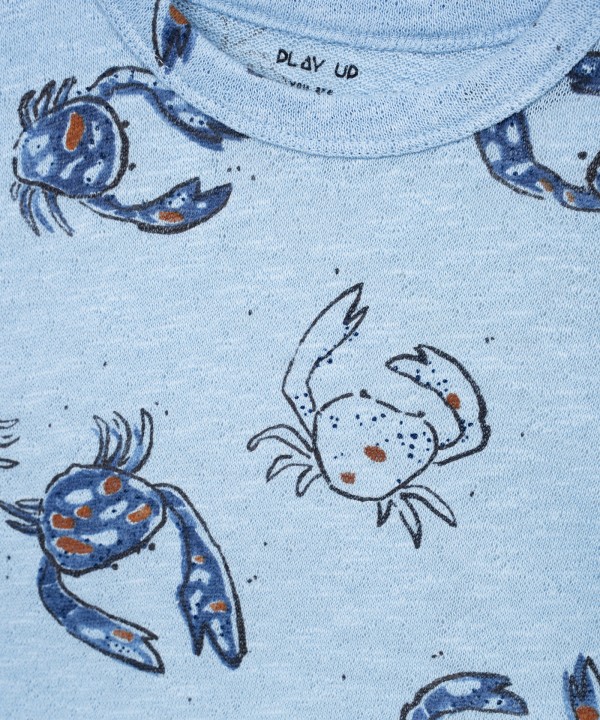 Camiseta de fibras naturales con estampado