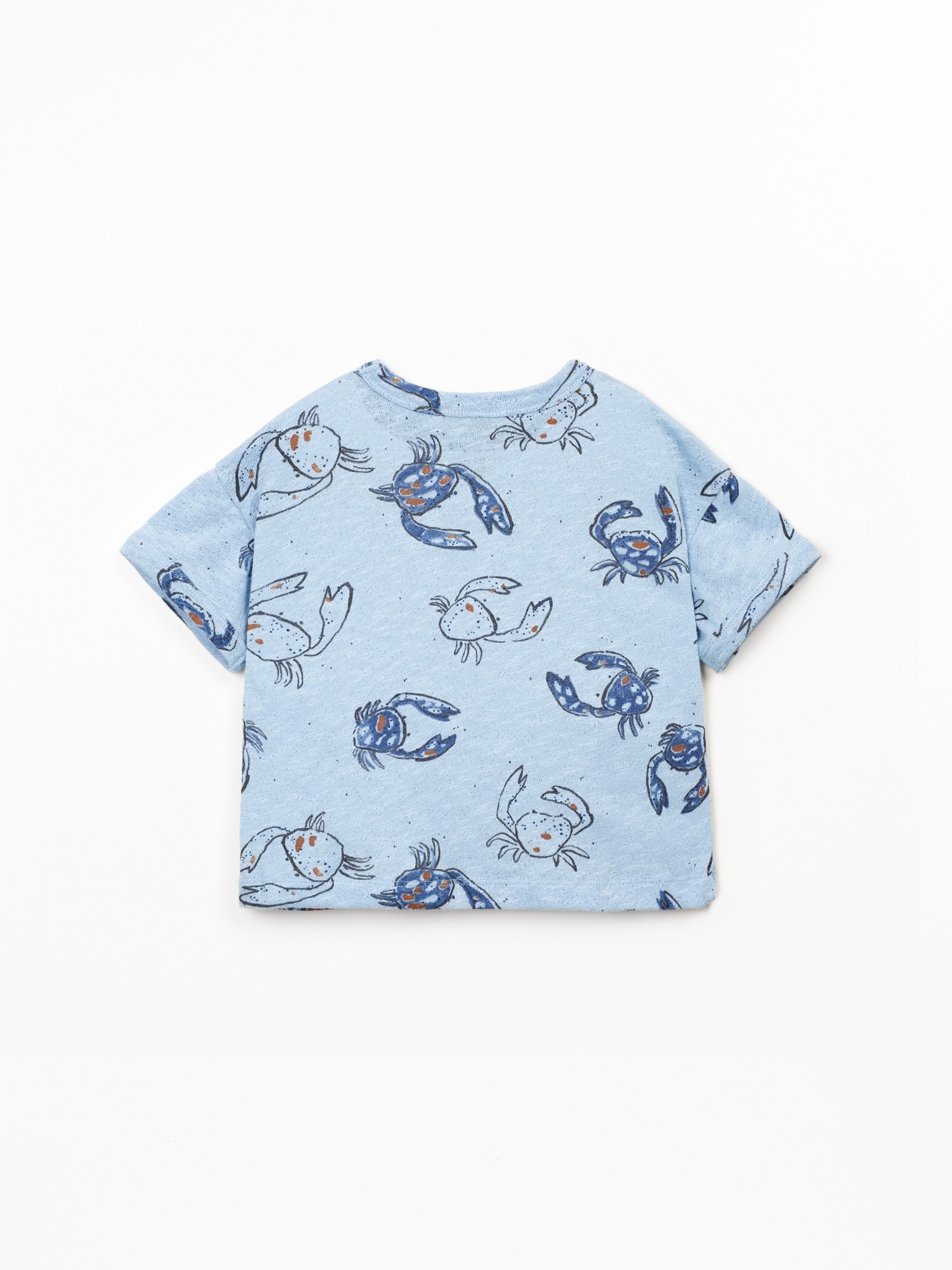 Camiseta de fibras naturales con estampado