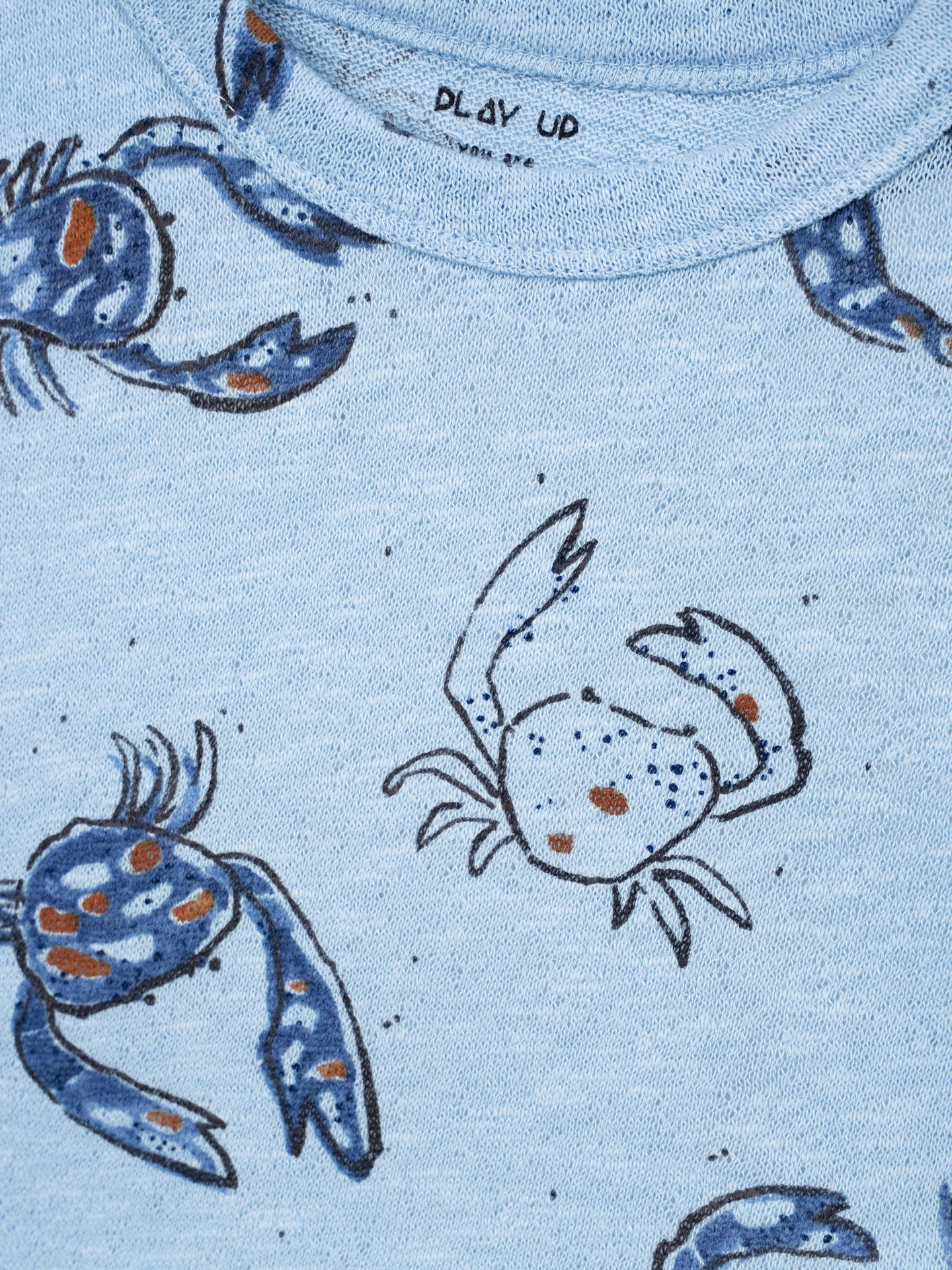 Camiseta de fibras naturales con estampado