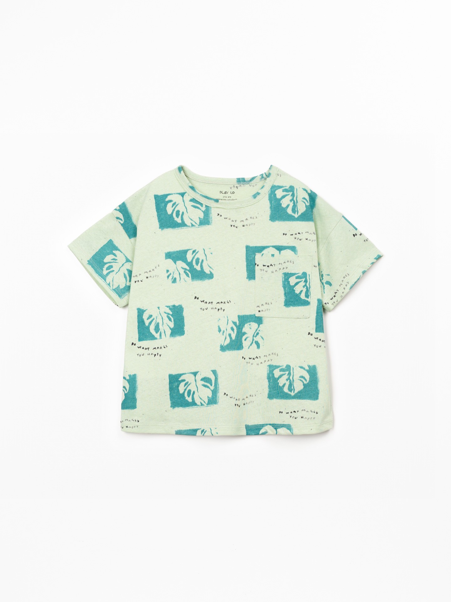 T-shirt en mélange de fibres naturelles