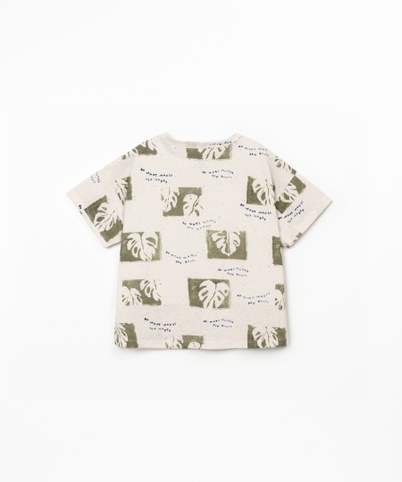 T-shirt en mélange de fibres naturelles