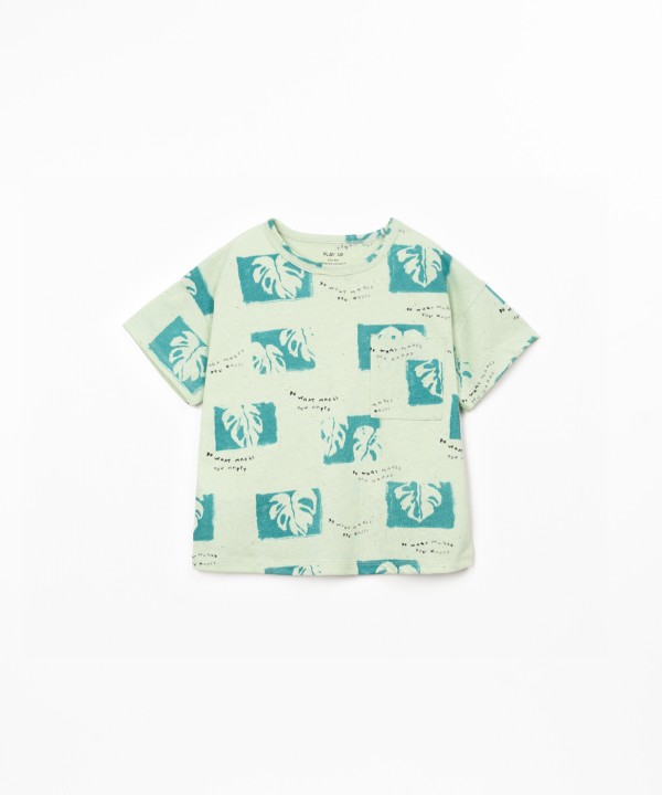 T-shirt en m�lange de fibres naturelles