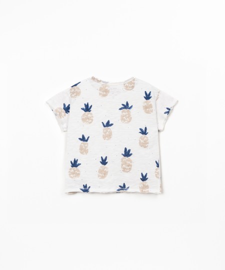 T-shirt com estampado de ananases