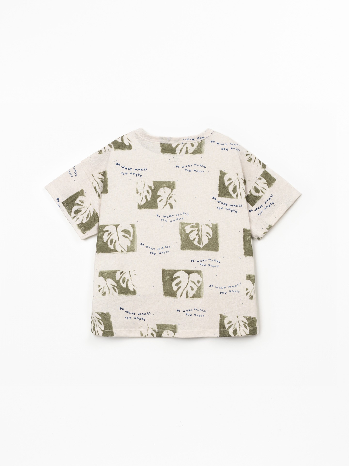 T-shirt en mélange de fibres naturelles