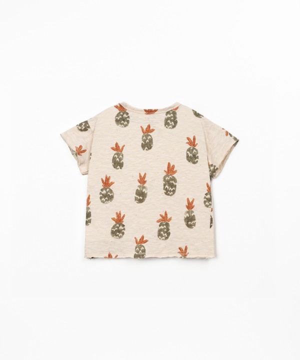 T-shirt com estampado de ananases