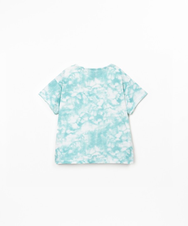 T-shirt in blend of organic cotton and recycled cotton