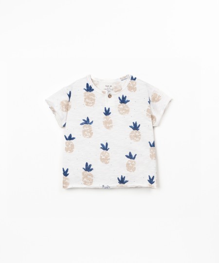 T-shirt com estampado de ananases