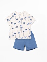 Pijama de punto con algod�n org�nico y reciclado