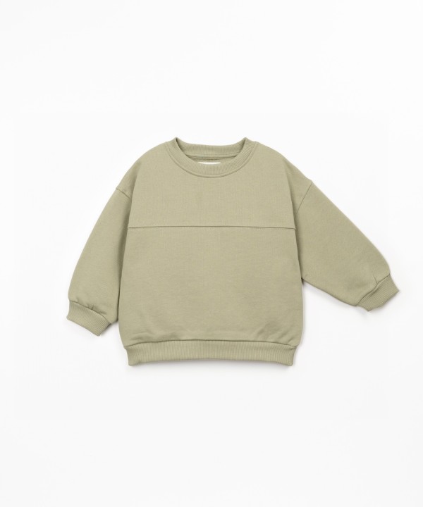 Pull en maille avec coton recycl?