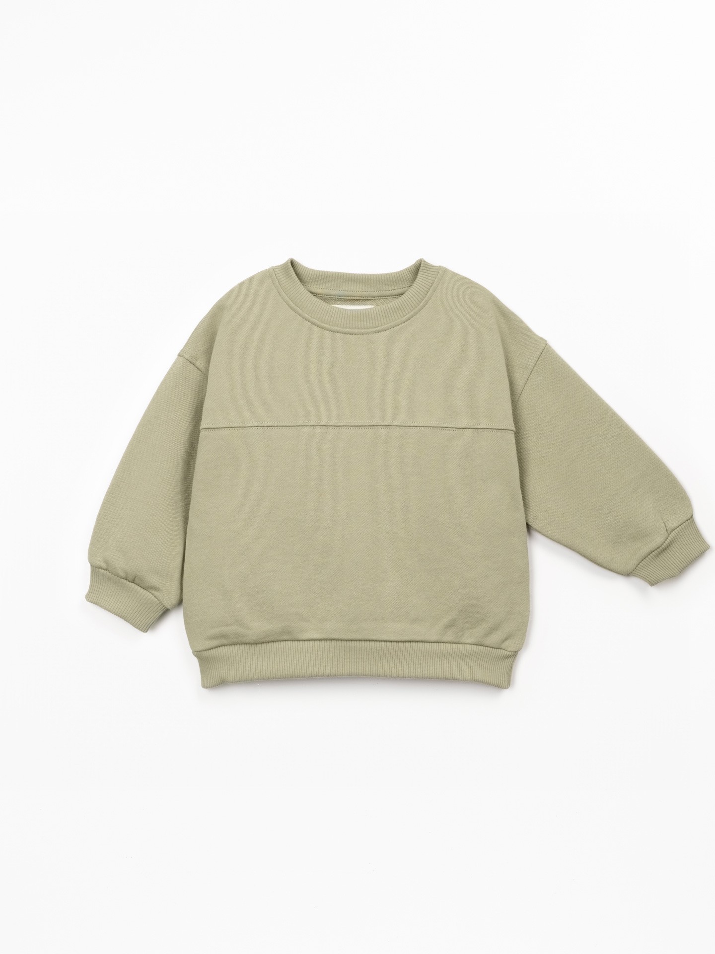 Knit sweater with recycled cotton