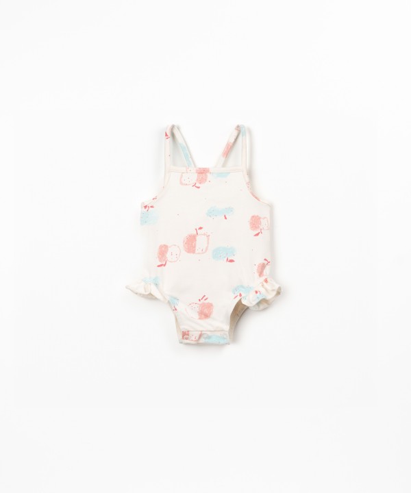 Maillot de bain imprim� en coton biologique