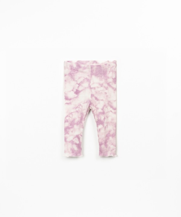 Leggings con stampa tie-dye