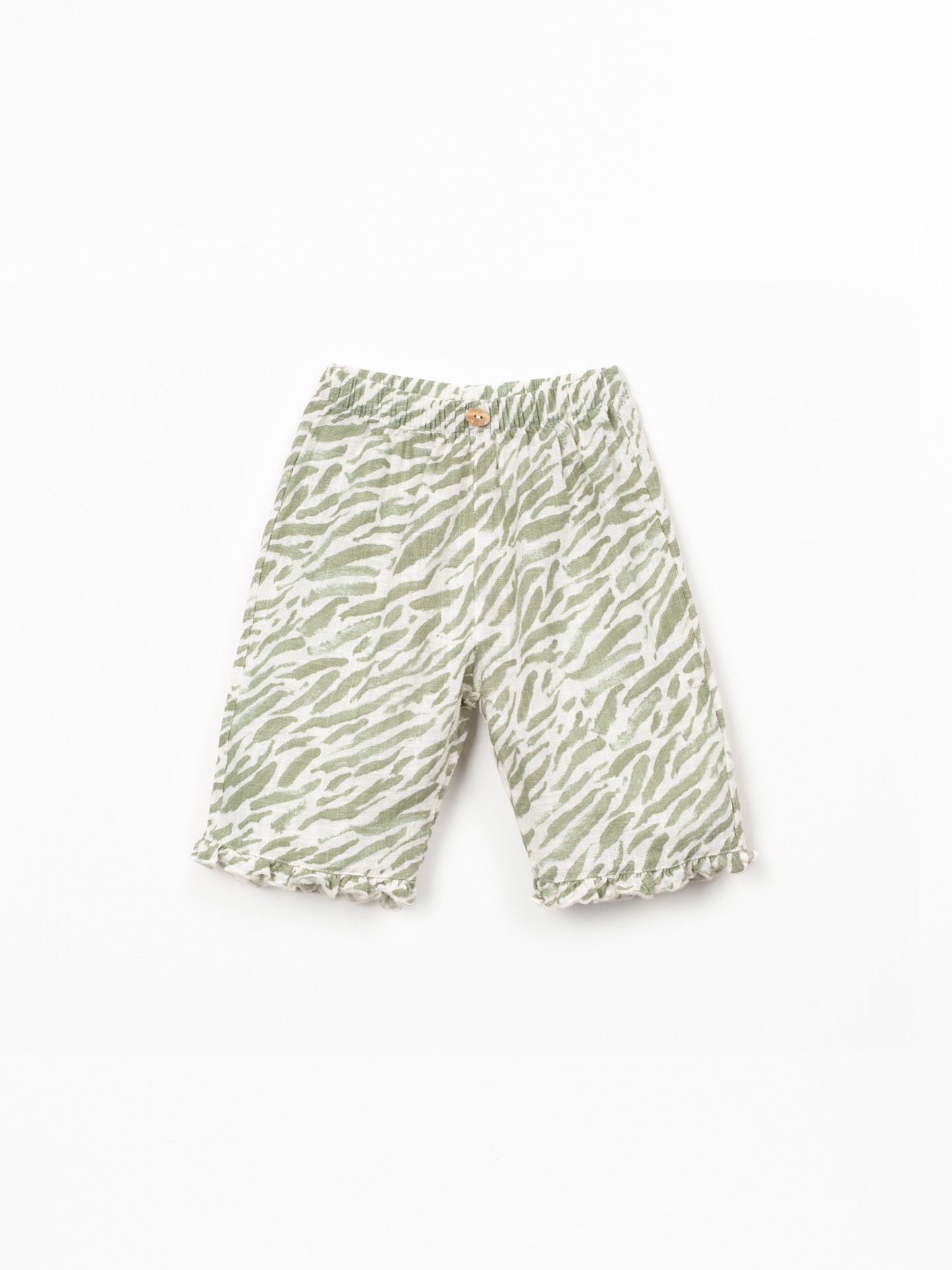 Pantalón con estampado y cintura elástica