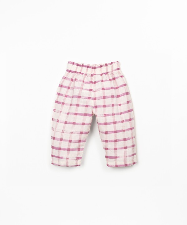 Pantal�n con estampado de cuadros