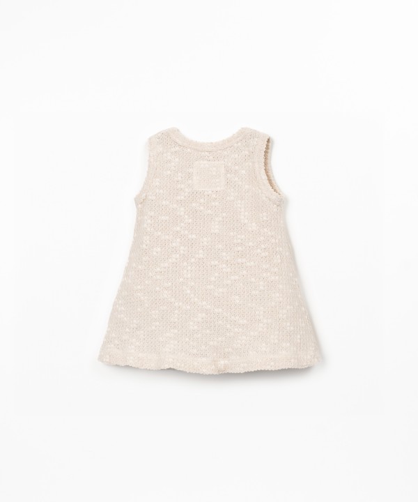 Vestido de malha com efeito tricot
