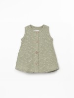 Vestido de malha com efeito tricot