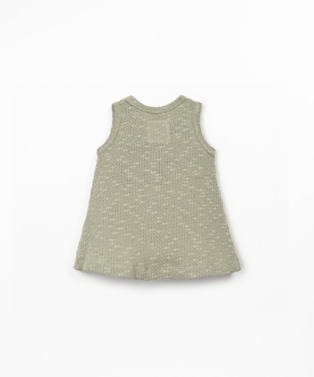 Vestido de punto con efecto tricot