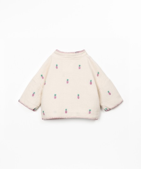 Veste en tissu avec imprim?