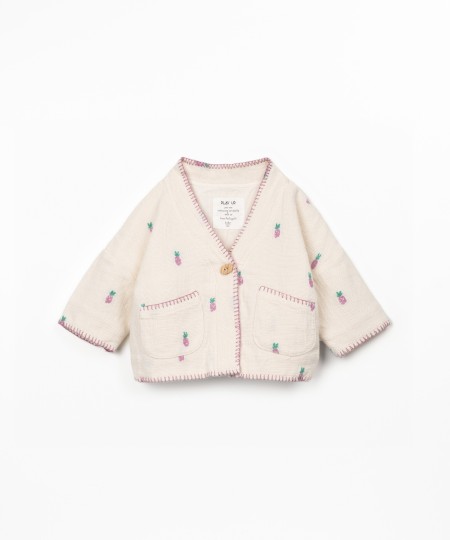 Veste en tissu avec imprim?