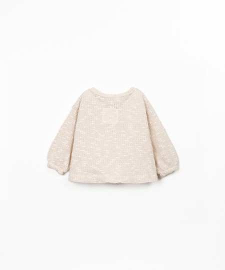 Knit jacket with Re(Play) yarn