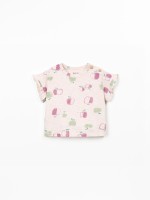 T-shirt with frill insert on the sleeve