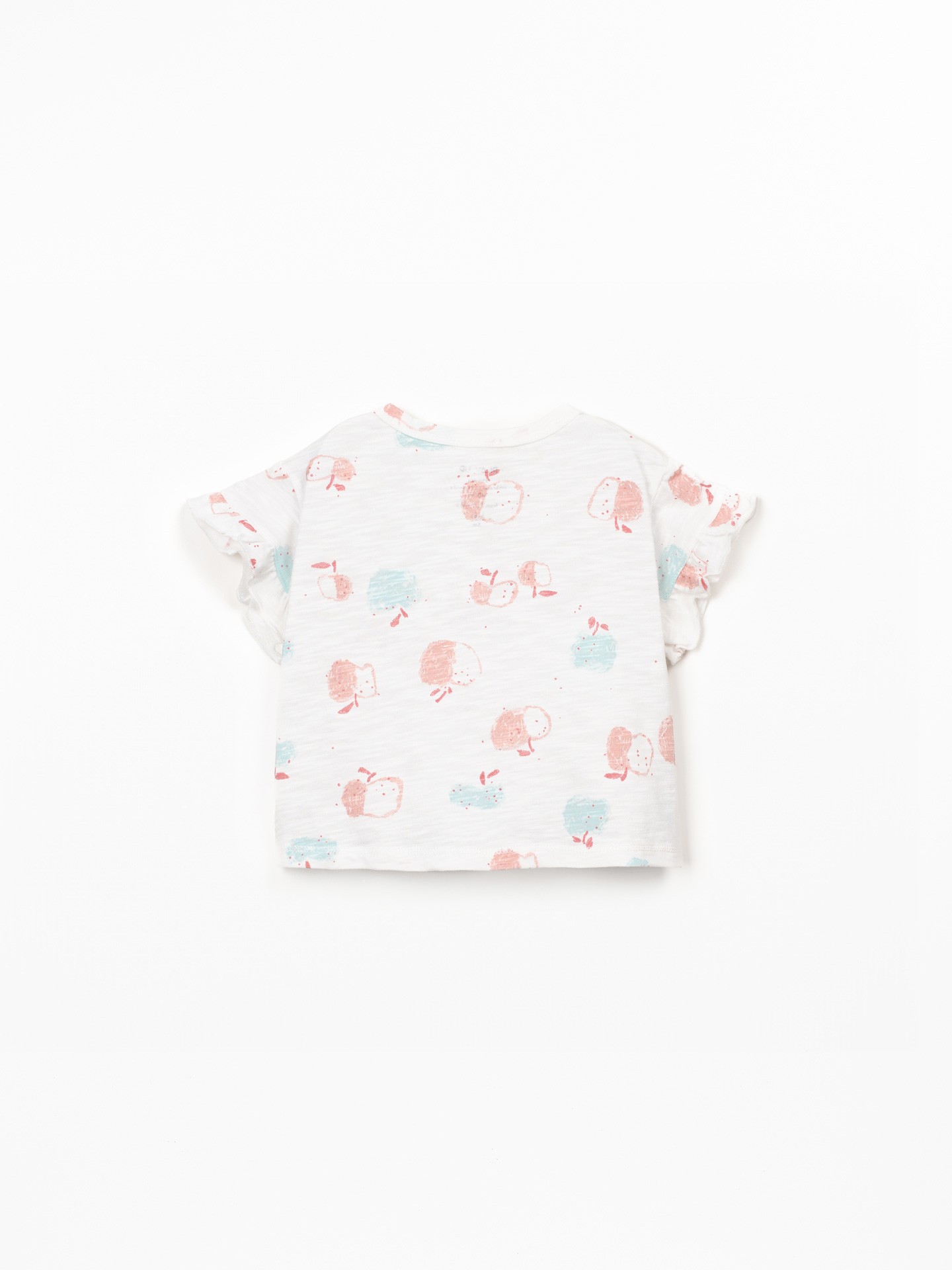 T-shirt avec empiècement à volants sur la manche