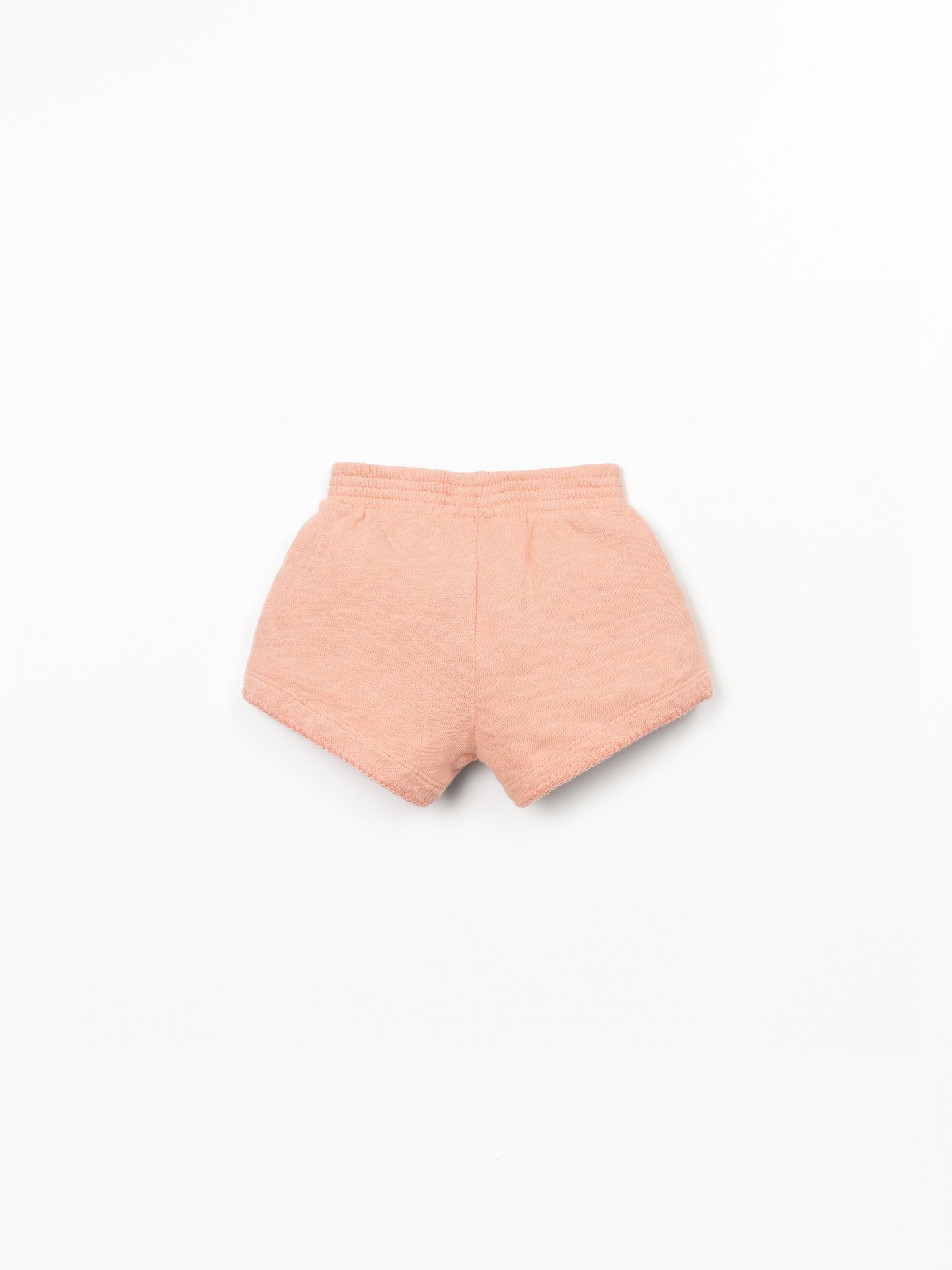 Pantalón corto con cintura elástica y lazo decorativo