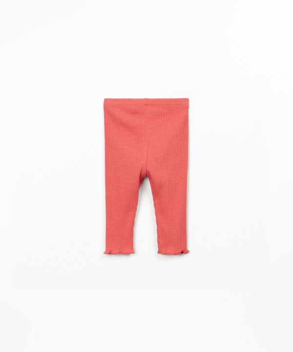 Legging côtelé en coton biologique