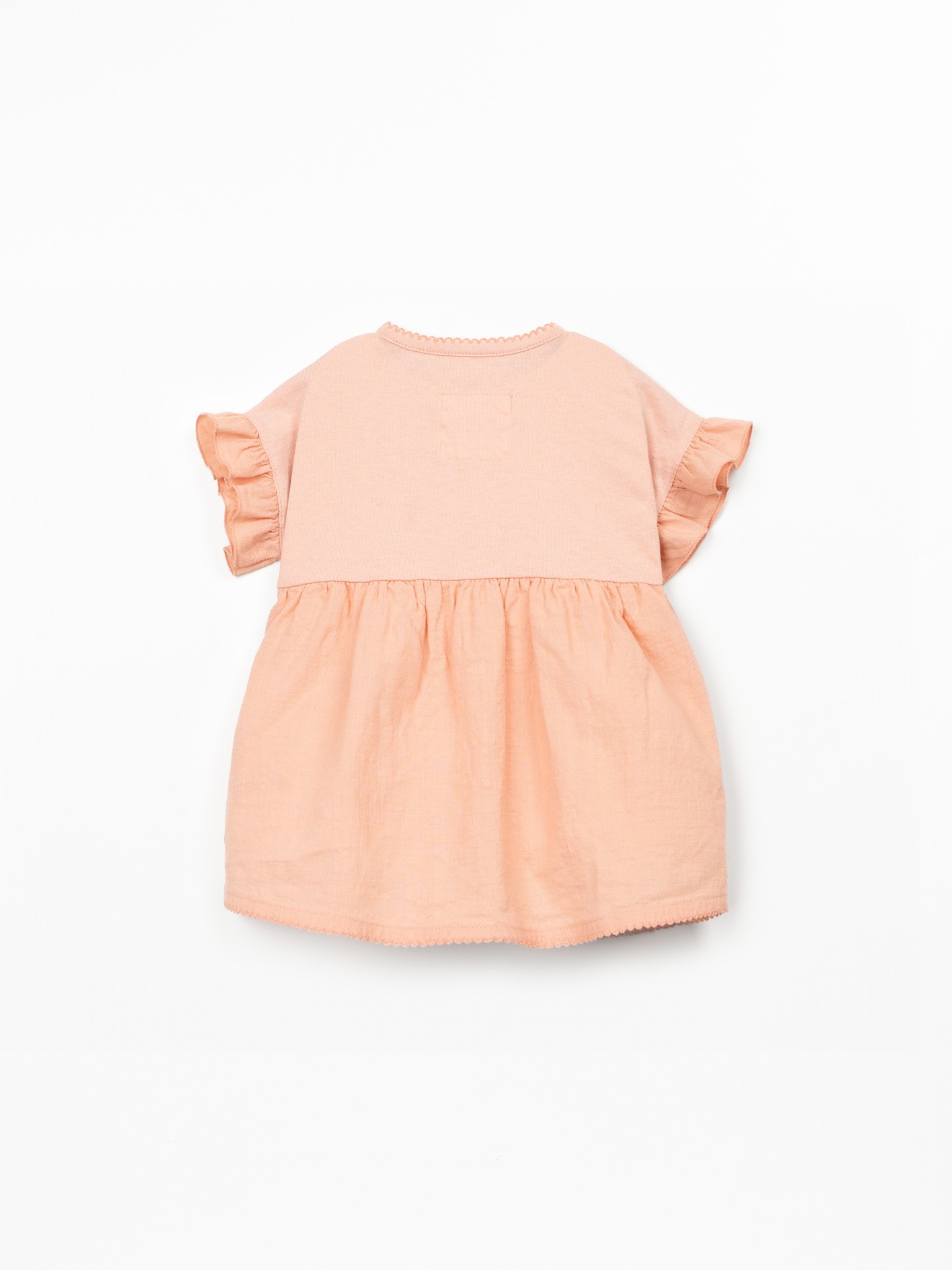 Vestido combinado de algodón orgánico y algodón reciclado