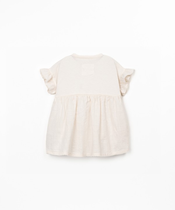Dress in organic cotton and recycled cotton blend