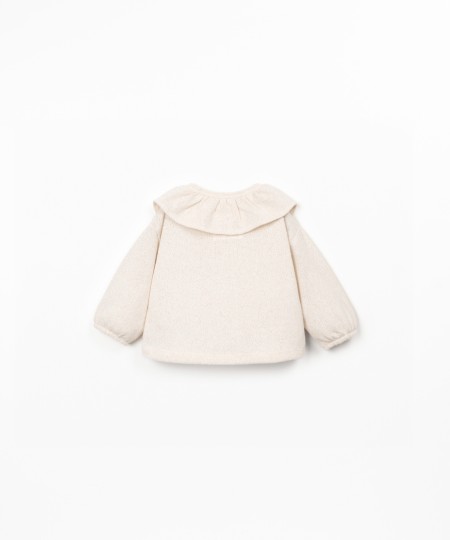 Chaqueta con mezcla de algodón y fibras recicladas