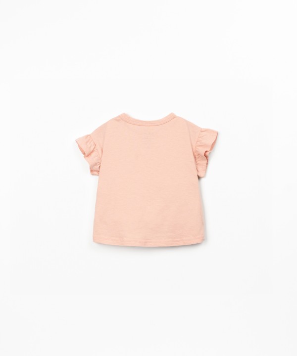 T-shirt de malha em algod�o org�nico e reciclado