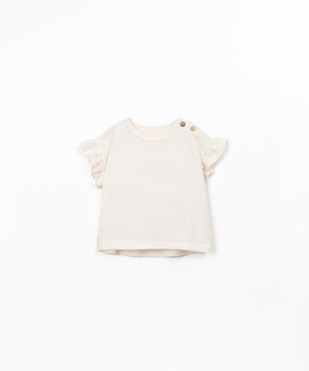 T-shirt de malha em algod�o org�nico e reciclado