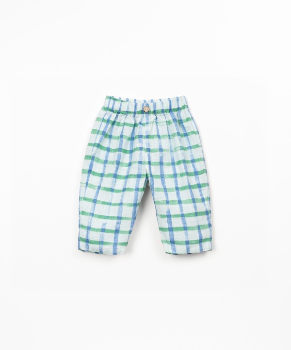 Pantalon en tissu avec fibres naturelles